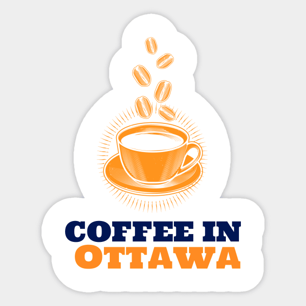 Ottawa & Coffee Sticker by ArtDesignDE